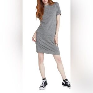 Marine Layer Gray Short Sleeve T-shirt Dress Small